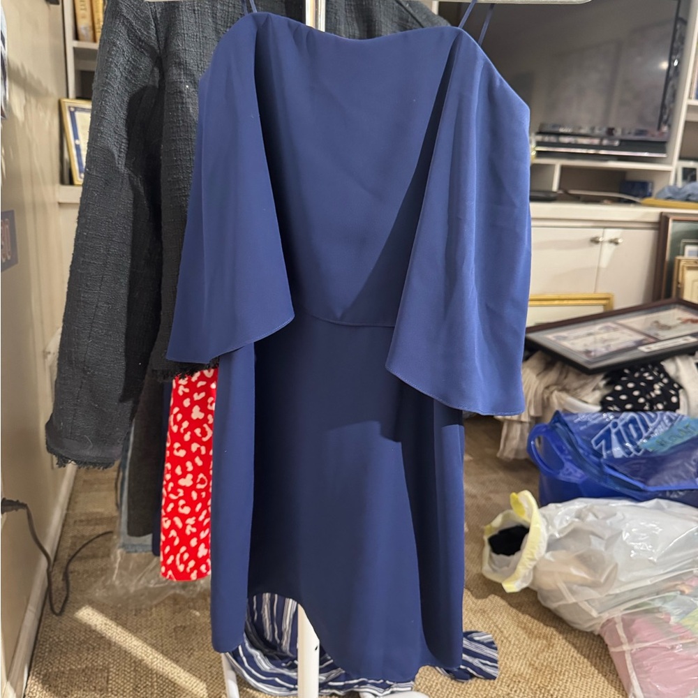 Amanda Uprichard Backless Blue Dress